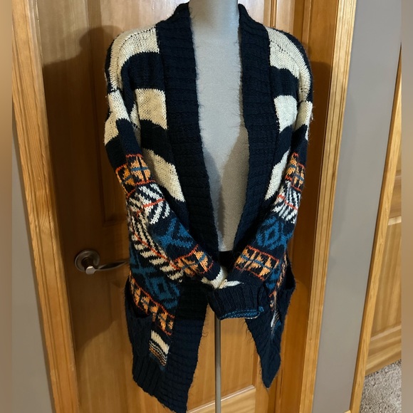Harlow Aztec Bum Duster Cardigan - Picture 2 of 5